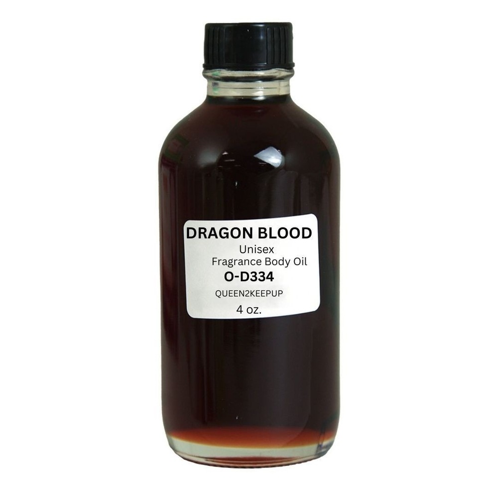 Dragon Blood Unisex Body Oil Sweet Spicy Earthy Aromatic Fragrance Blend 4 oz